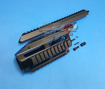 GHK CNC Tactical Rail Handguard for AUG Gas Blow Back (Per Order) - Click Image to Close